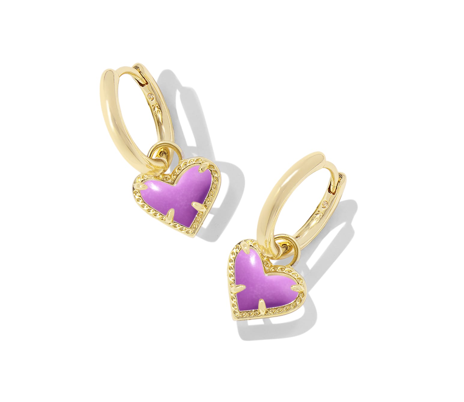 Ari Heart Huggie Earrings