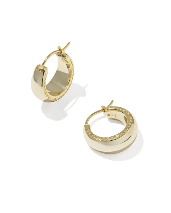 Gabriella Gold Set of 2 Huggie Earrings