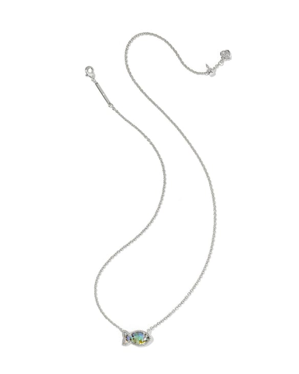 Parker Fish Silver Short Pendant Necklace