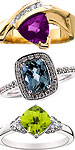 Gemstone rings at Bell's Jewelry