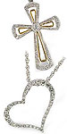 Pendants in gold or silver and diamond and colored gemstone necklaces are at Bell's Jewelry. 